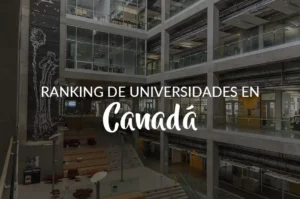 Fondo de universidad de Calgary. Texo: Ranking de universidades en Canada