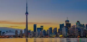 Panoramica atardecer en Toronto Canada