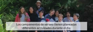 Grupo de niños durante actividad en Campamento de verano en Canada