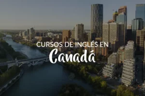 Panorámica de la ciudad de Calgary. exto sobre imagen: Cursos de inglpes en Canada