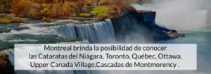 Caida de las cataratas del Naiagara.