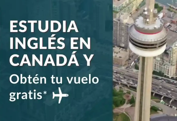 Oferta vuelo gratis por inscribirse en un curso de inglés en Canadá